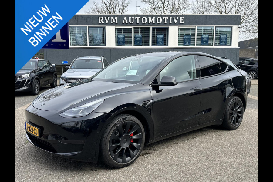 Tesla Model Y Long Range AWD 75 kWh SOH 88%|BTW|VAN €30.900,- NU VOOR SLECHTS €28.877,- Uw LENTEVOORDEEL €2.023,- | AFNEEMBARE TREKHAAK|DE HOOGVOLTACCU EN AANDRIJFLIJN GARANTIE TOT 2030 of 192.000KM| AUTOPILOT| STOEL+ STUURVERWARMING| ACHTERBANK VERWARMD