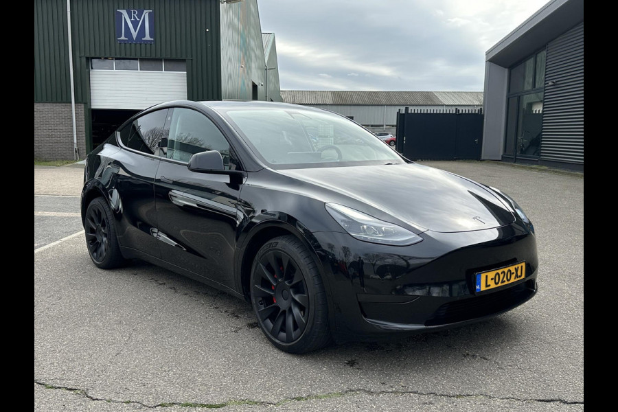 Tesla Model Y Long Range AWD 75 kWh SOH 88%|BTW|VAN €30.900,- NU VOOR SLECHTS €28.877,- Uw LENTEVOORDEEL €2.023,- | AFNEEMBARE TREKHAAK|DE HOOGVOLTACCU EN AANDRIJFLIJN GARANTIE TOT 2030 of 192.000KM| AUTOPILOT| STOEL+ STUURVERWARMING| ACHTERBANK VERWARMD