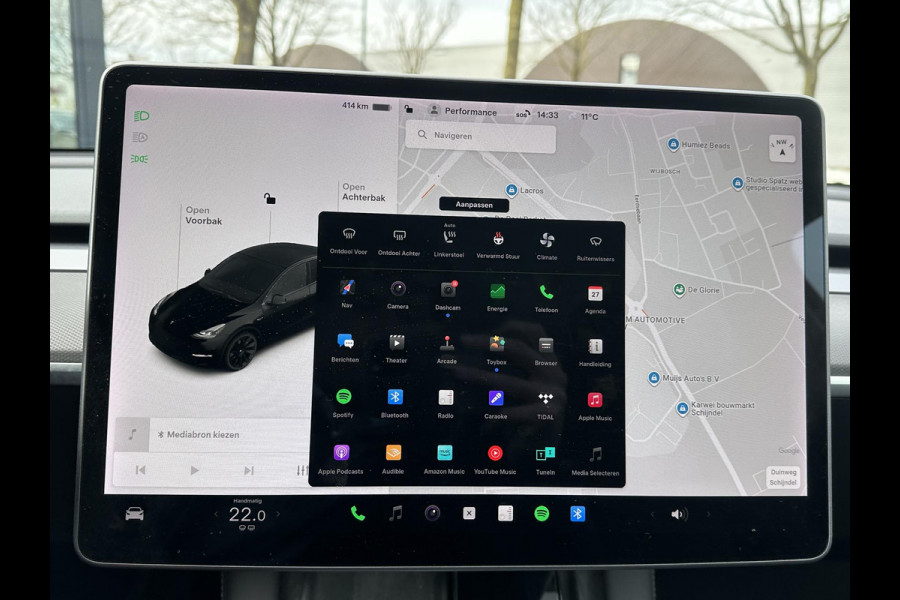 Tesla Model Y Long Range AWD 75 kWh SOH 88%|BTW|VAN €30.900,- NU VOOR SLECHTS €28.877,- Uw LENTEVOORDEEL €2.023,- | AFNEEMBARE TREKHAAK|DE HOOGVOLTACCU EN AANDRIJFLIJN GARANTIE TOT 2030 of 192.000KM| AUTOPILOT| STOEL+ STUURVERWARMING| ACHTERBANK VERWARMD