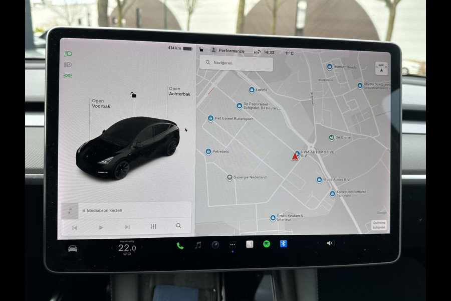 Tesla Model Y Long Range AWD 75 kWh SOH 88%|BTW|VAN €30.900,- NU VOOR SLECHTS €28.877,- Uw LENTEVOORDEEL €2.023,- | AFNEEMBARE TREKHAAK|DE HOOGVOLTACCU EN AANDRIJFLIJN GARANTIE TOT 2030 of 192.000KM| AUTOPILOT| STOEL+ STUURVERWARMING| ACHTERBANK VERWARMD