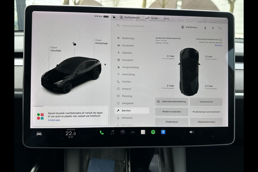 Tesla Model Y Long Range AWD 75 kWh SOH 88%|BTW|VAN €30.900,- NU VOOR SLECHTS €28.877,- Uw LENTEVOORDEEL €2.023,- | AFNEEMBARE TREKHAAK|DE HOOGVOLTACCU EN AANDRIJFLIJN GARANTIE TOT 2030 of 192.000KM| AUTOPILOT| STOEL+ STUURVERWARMING| ACHTERBANK VERWARMD