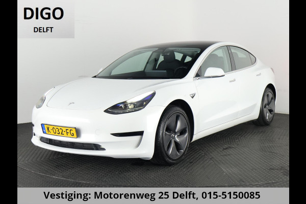 Tesla Model 3 Standard RWD Plus 60 kWh 1e EIG. SOH 92%!! GARANTIE TOT 2031* PARKEERSENSOREN V+A . PANORAMADAK . APPLE CARPLAY & ANDROID AUTO . STOELVERWARMING