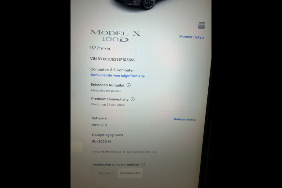 Tesla Model X 100D, 6 PERSOONS, VOLGSYSTEEM INGEBOUWD!