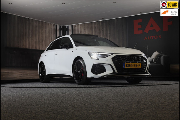 Audi A3 Sportback 45 TFSI e RS3 Look / 245 PK / RS Zetels / B & O / Leder / Head Up / Open Pano / Matrix / Virtual Cockpit / Pdc
