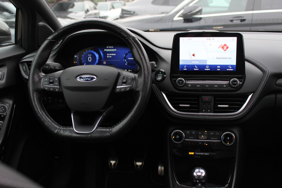 Ford Puma 1.0 EcoBoost Hybrid ST-Line X Vignale 155pk / NL Auto! / Full option! / Trekhaak / Panoramadak / Camera / Leder / CarPlay / B&O / 18'' / Keyless / Stuur+Stoelverwarming / Dodehoek / DAB / Verwarmde voorruit / ACC