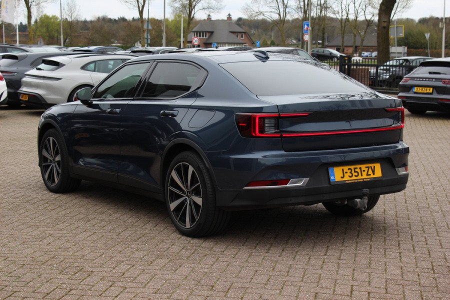 Polestar 2 Long Range Dual Motor Launch Edition 78kWh / SoH 92,9% / Trekhaak / Panoramadak / 360Camera / Luxe Leder / Keyless / 19'' / Stuurverwarming / Navigatie / DAB / ACC / Virtual Cockpit