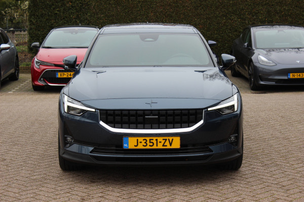 Polestar 2 Long Range Dual Motor Launch Edition 78kWh / SoH 92,9% / Trekhaak / Panoramadak / 360Camera / Luxe Leder / Keyless / 19'' / Stuurverwarming / Navigatie / DAB / ACC / Virtual Cockpit