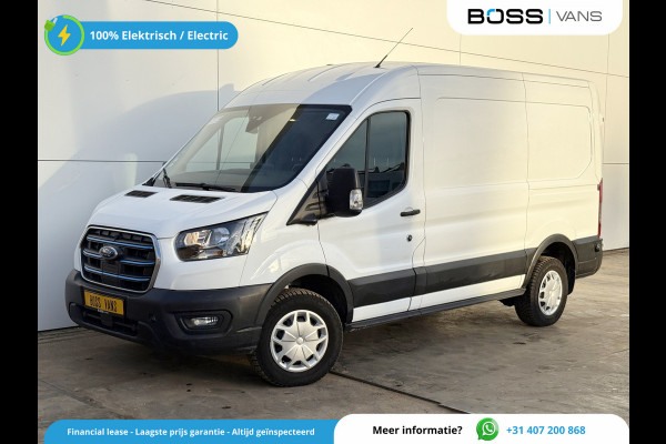 Ford E-Transit 390 75kWh 184PK 390 Elektrisch 75kWh 334km WLTP BEV Snelladen L2H2 Climate Control Tachograaf Carplay 360° Camera Stoelverwarming Parkeersensoren voor achter Laadkabel