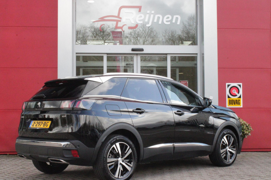 Peugeot 3008 1.2 Hybrid 145PK GT | 360° CAMERA | NAVIGATIE | ADAPTIVE CRUISE CONTROL | APPLE CARPLAY/ANDROID AUTO | CLIMATE CONTROL | 18" LICHTMETALEN VELGEN | DODEHOEK DETECTIE | KEYLESS ENTRY/START | FULL LED KOPLAMPEN | PARKEERSENSOREN VOOR EN ACHTER | DAB+ RADIO | LANE ASSIST |