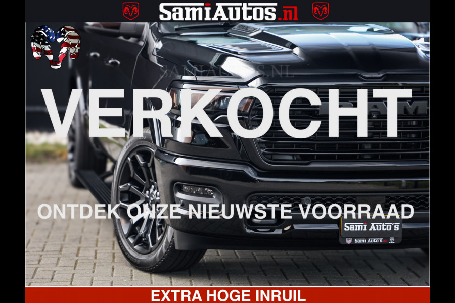Dodge Ram 1500 Night Premium | Full Option | De Meest Luxe Pick-Up in zijn Klasse | Comfortabele Dubbele Cabine met Royale 5 Zitplaatsen | BPM vrij | Nu Leverbaar uit Voorraad | Voorraad Nr 2285 - 7648