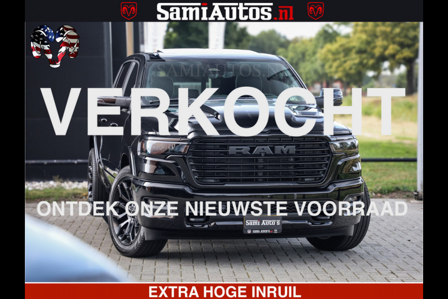 Dodge Ram 1500 Night Premium | Full Option | De Meest Luxe Pick-Up in zijn Klasse | Comfortabele Dubbele Cabine met Royale 5 Zitplaatsen | BPM vrij | Nu Leverbaar uit Voorraad | Voorraad Nr 2285 - 7648