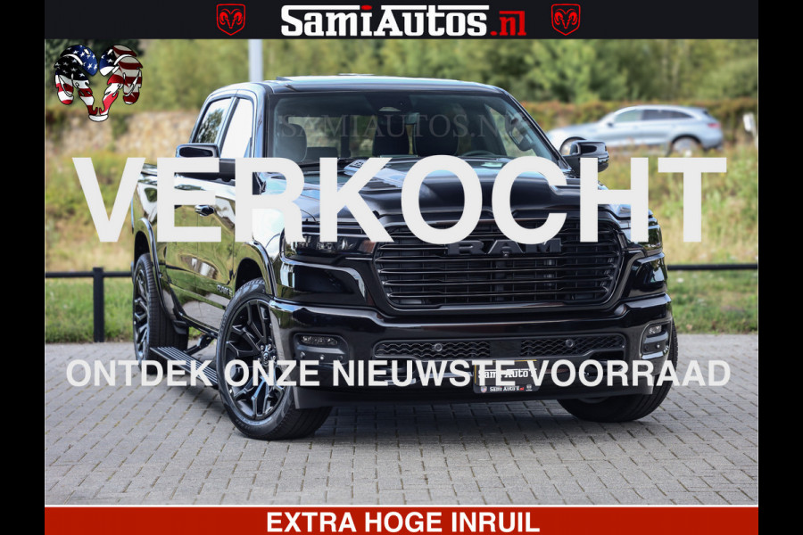 Dodge Ram 1500 Night Premium | Full Option | De Meest Luxe Pick-Up in zijn Klasse | Comfortabele Dubbele Cabine met Royale 5 Zitplaatsen | BPM vrij | Nu Leverbaar uit Voorraad | Voorraad Nr 2285 - 7648