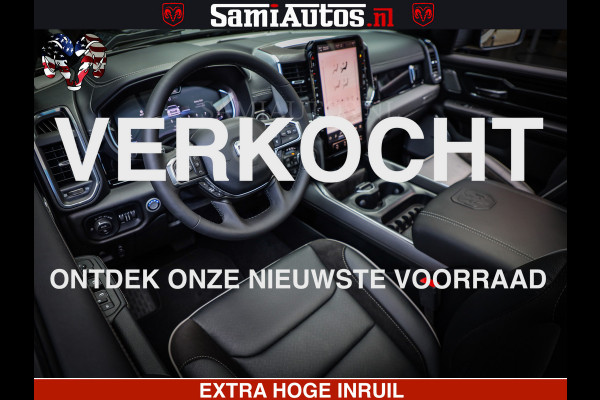 Dodge Ram 1500 Night Premium | Full Option | De Meest Luxe Pick-Up in zijn Klasse | Comfortabele Dubbele Cabine met Royale 5 Zitplaatsen | BPM vrij | Nu Leverbaar uit Voorraad | Voorraad Nr 2285 - 7648