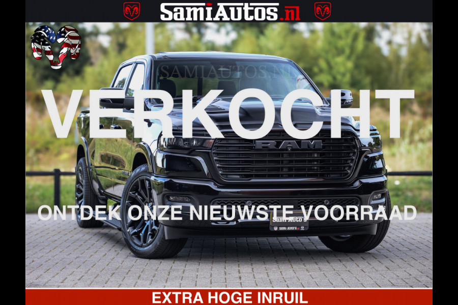 Dodge Ram 1500 Night Premium | Full Option | De Meest Luxe Pick-Up in zijn Klasse | Comfortabele Dubbele Cabine met Royale 5 Zitplaatsen | BPM vrij | Nu Leverbaar uit Voorraad | Voorraad Nr 2285 - 7648