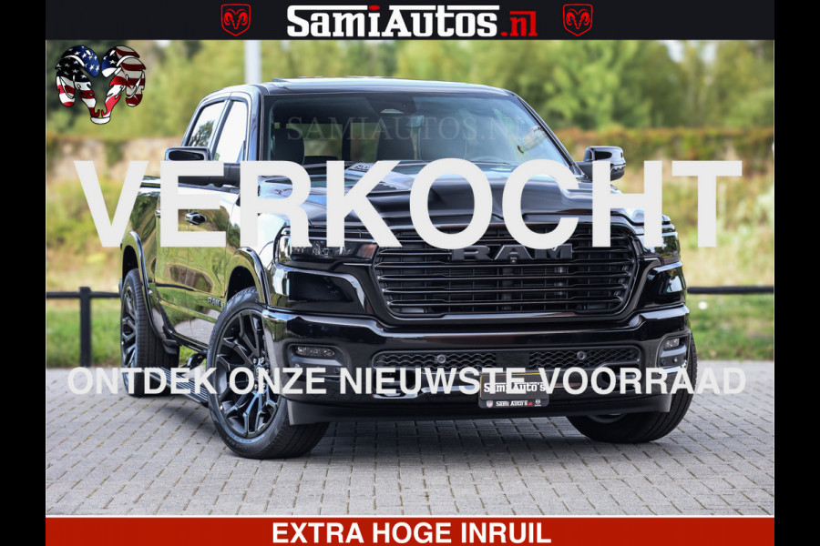 Dodge Ram 1500 Night Premium | Full Option | De Meest Luxe Pick-Up in zijn Klasse | Comfortabele Dubbele Cabine met Royale 5 Zitplaatsen | BPM vrij | Nu Leverbaar uit Voorraad | Voorraad Nr 2285 - 7648