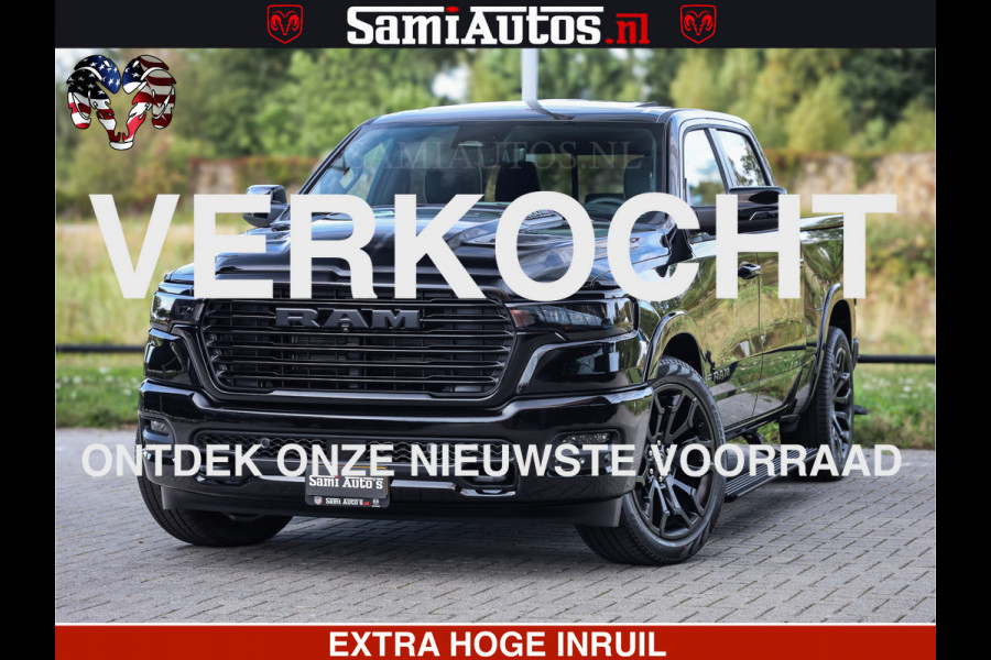 Dodge Ram 1500 Night Premium | Full Option | De Meest Luxe Pick-Up in zijn Klasse | Comfortabele Dubbele Cabine met Royale 5 Zitplaatsen | BPM vrij | Nu Leverbaar uit Voorraad | Voorraad Nr 2285 - 7648
