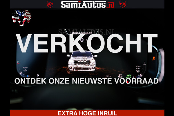 Dodge Ram 1500 Night Premium | Full Option | De Meest Luxe Pick-Up in zijn Klasse | Comfortabele Dubbele Cabine met Royale 5 Zitplaatsen | BPM vrij | Nu Leverbaar uit Voorraad | Voorraad Nr 2285 - 7648