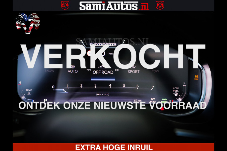 Dodge Ram 1500 Night Premium | Full Option | De Meest Luxe Pick-Up in zijn Klasse | Comfortabele Dubbele Cabine met Royale 5 Zitplaatsen | BPM vrij | Nu Leverbaar uit Voorraad | Voorraad Nr 2285 - 7648