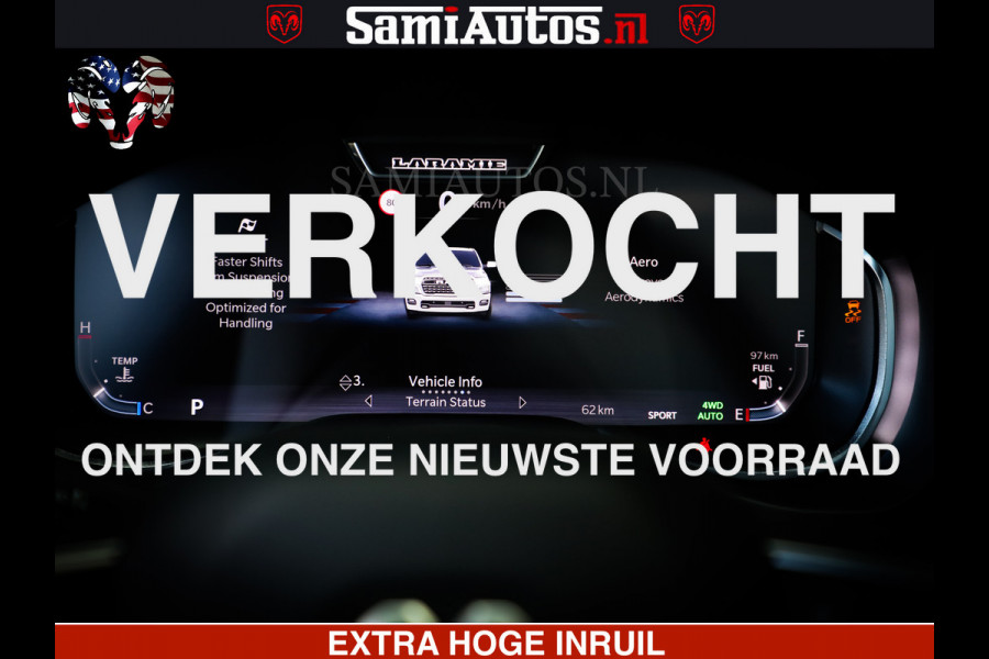 Dodge Ram 1500 Night Premium | Full Option | De Meest Luxe Pick-Up in zijn Klasse | Comfortabele Dubbele Cabine met Royale 5 Zitplaatsen | BPM vrij | Nu Leverbaar uit Voorraad | Voorraad Nr 2285 - 7648
