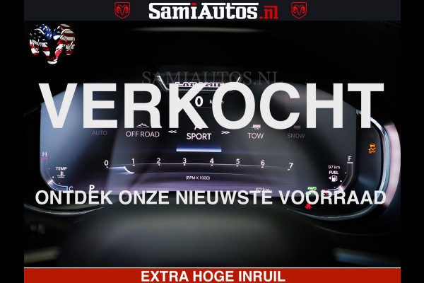 Dodge Ram 1500 Night Premium | Full Option | De Meest Luxe Pick-Up in zijn Klasse | Comfortabele Dubbele Cabine met Royale 5 Zitplaatsen | BPM vrij | Nu Leverbaar uit Voorraad | Voorraad Nr 2285 - 7648