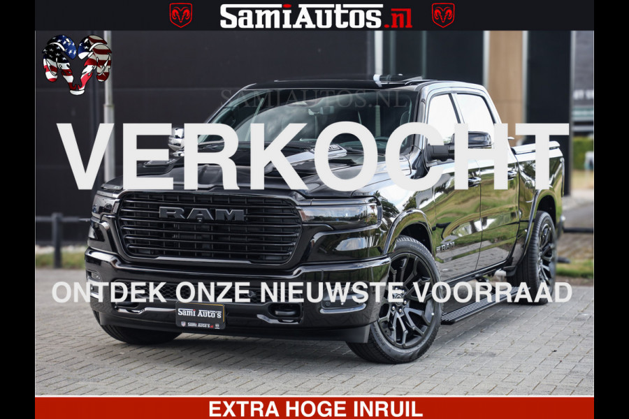 Dodge Ram 1500 Night Premium | Full Option | De Meest Luxe Pick-Up in zijn Klasse | Comfortabele Dubbele Cabine met Royale 5 Zitplaatsen | BPM vrij | Nu Leverbaar uit Voorraad | Voorraad Nr 2285 - 7648