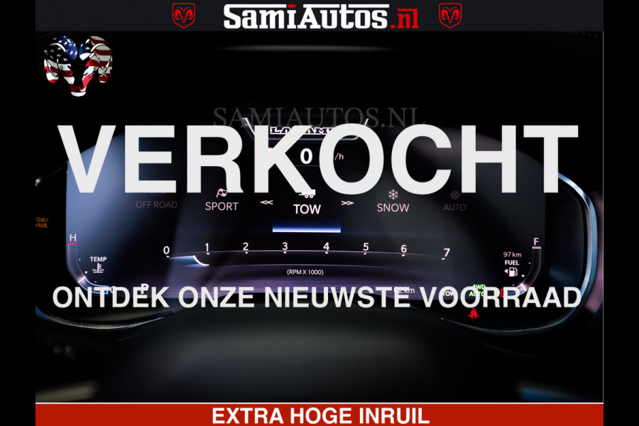 Dodge Ram 1500 Night Premium | Full Option | De Meest Luxe Pick-Up in zijn Klasse | Comfortabele Dubbele Cabine met Royale 5 Zitplaatsen | BPM vrij | Nu Leverbaar uit Voorraad | Voorraad Nr 2285 - 7648
