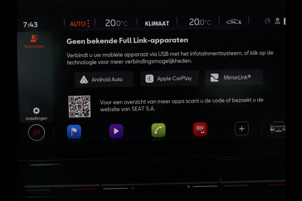 Seat Leon 1.5 eTSI Style Launch Edition | Trekhaak | Adaptive cruise | Camera | Carplay | Navigatie | DAB | Parkeerhulp | Digital Cockpit | Climate control | Bluetooth