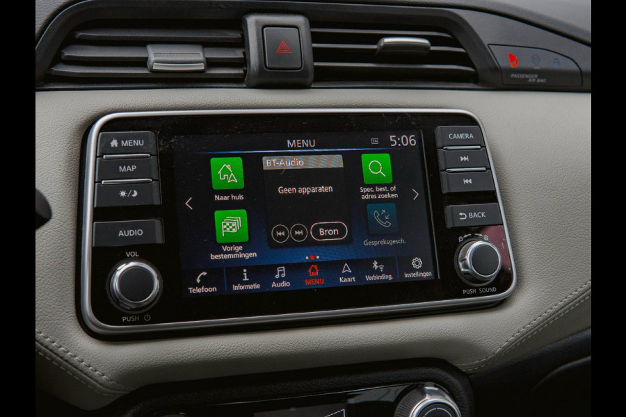 Nissan Micra 1.0 IG-T Tekna Navi|360°Camera|Clima|Keyless|Laneassist|Cruise|Bluetooth