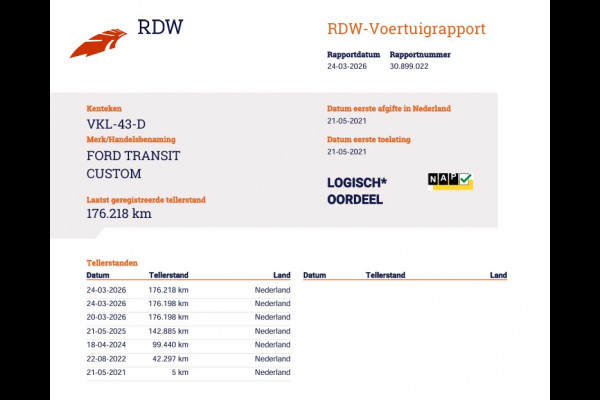 Ford Transit Custom 280 2.0 TDCI 130pk Euro 6 - DC 5 Pers. - Trekhaak - Airco - Navi