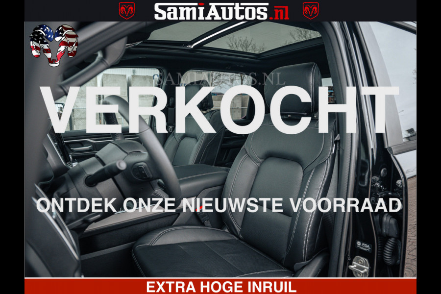 Dodge Ram SPORT | 5.7 V8 4x4 HEMI | PANORAMA DAK | GROOTSCHEM 12 INCH | LPG | Diamond Black Pearl | CREW CAB | DUBBELE CABINE | 5 PERSOONS | DC | VOORRAAD NR 2556 - 6053