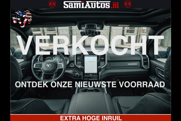 Dodge Ram SPORT | 5.7 V8 4x4 HEMI | PANORAMA DAK | GROOTSCHEM 12 INCH | LPG | Diamond Black Pearl | CREW CAB | DUBBELE CABINE | 5 PERSOONS | DC | VOORRAAD NR 2556 - 6053