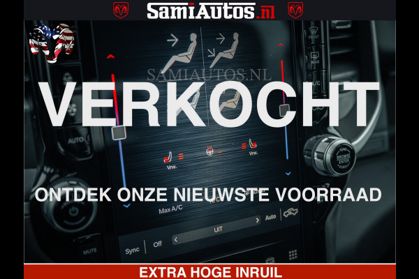 Dodge Ram SPORT | 5.7 V8 4x4 HEMI | PANORAMA DAK | GROOTSCHEM 12 INCH | LPG | Diamond Black Pearl | CREW CAB | DUBBELE CABINE | 5 PERSOONS | DC | VOORRAAD NR 2556 - 6053