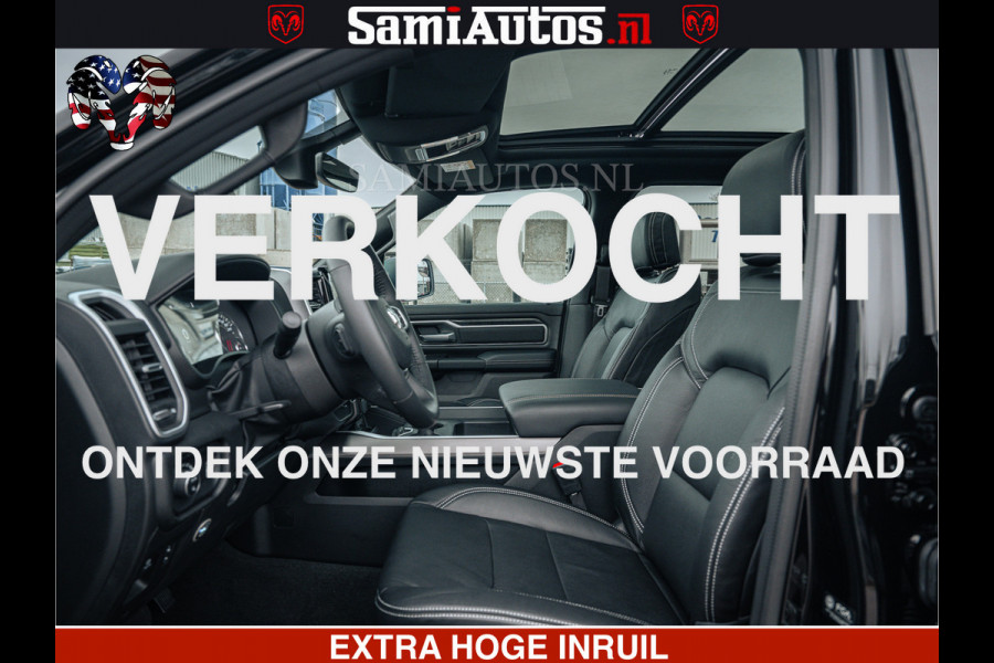 Dodge Ram SPORT | 5.7 V8 4x4 HEMI | PANORAMA DAK | GROOTSCHEM 12 INCH | LPG | Diamond Black Pearl | CREW CAB | DUBBELE CABINE | 5 PERSOONS | DC | VOORRAAD NR 2556 - 6053