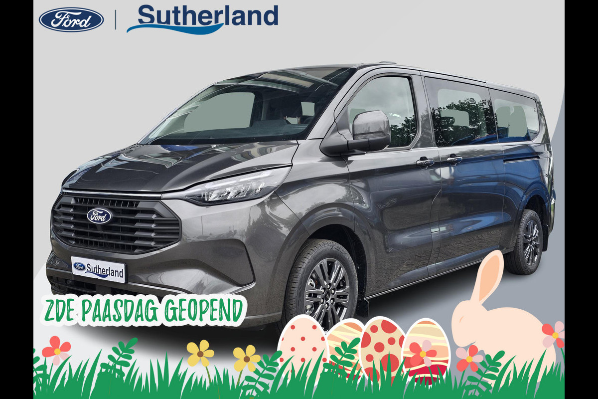 Ford Transit Custom 340 2.5 PHEV L2H1 Limited zuid | 233pk | Kombi |  Incl. BTW/BPM | Dubbele zijschuifdeur | Privacy Glass | Inklapbare trekhaak | 17 inch lichtmetalen velgen | Driver Assistance Pack Premium | Verwarmbaar stuurwiel