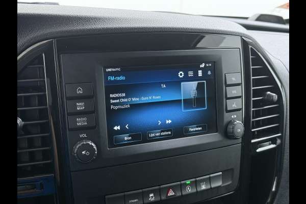 Mercedes-Benz Vito 116CDI Automaat Trekhaak Navi Ecc Cruise Control Euro 6 Camera Bluetooth Sortimo Kasten Stoelverwarming Cruise Control Pdc Lane  Betonplex Vloer Schuifdeur Achterdeuren Licht-/regensensor Zijwind assistent 1e Eigenaar 2.500KG Trekgewicht