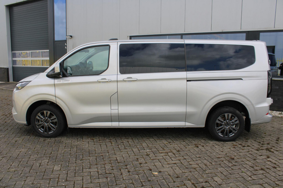 Ford Transit Custom 340 2.5 PHEV L2H1 Limited 233pk |  Kombi | Incl. BTW/BPM | Dubbele zijschuifdeur | Privacy Glass | Inklapbare trekhaak | 17 inch lichtmetalen velgen | Driver Assistance Pack Premium | Verwarmbaar stuurwiel