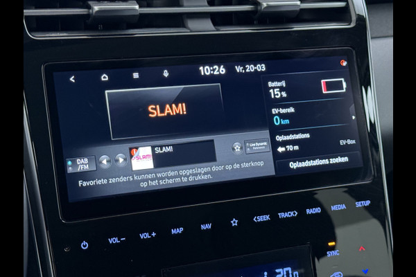 Hyundai Tucson 1.6T-GDI 265PK PHEV Hybrid Autom. 4WD Navi Ecc Camera Adap.Cruise Apple Carplay Android Auto Pdc Comfort Smart Isofix DAB Elek.Achterklep Stoel+Stuurverwarming Led Lmv Keyless Regensensor AWD Origineel Nederlandse Auto Plug In Hybride