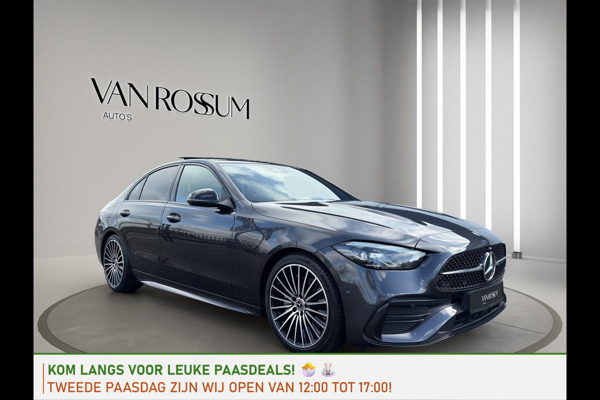 Mercedes-Benz C-Klasse 180 AMG Line | 19"| Panoramadak | Camera | Keyless | Led | Sfeer |