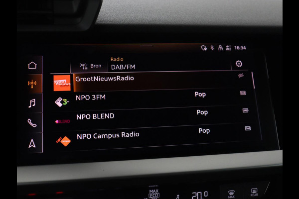 Audi A3 2.0 TFSI S3 quattro | Adaptive cruise | Bang & Olufsen | Matrix LED | Leder/Alcantara | Park Assist | Stoelverwarming | Virtual Cockpit | Carplay | Navigatie | Sportstoelen | Climate control