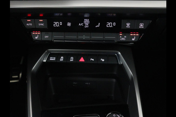 Audi A3 2.0 TFSI S3 quattro | Adaptive cruise | Bang & Olufsen | Matrix LED | Leder/Alcantara | Park Assist | Stoelverwarming | Virtual Cockpit | Carplay | Navigatie | Sportstoelen | Climate control