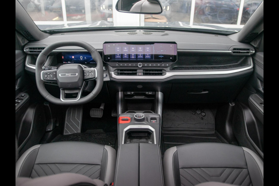 Jeep Compass 1.2 e-Hybrid First Edition | Uit voorraad leverbaar | Adapt. Cruise | Camera | Carplay | 18" | Elektr. A-Klep | Navi | Winter Pack | Schuif/Kanteldak