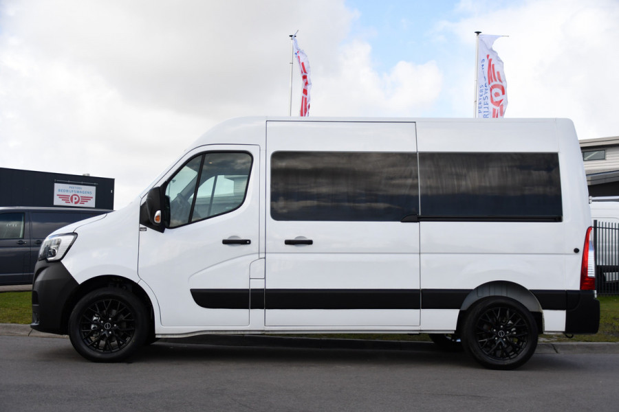Renault Master T35 2.3 dCi 180 L2H2 DC PB Edition Camera, Cruise, Carplay, LED, 2 x Schuifdeur, Multimedia, 180pk, 6 zitplaatsen, Uniek!