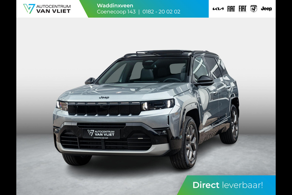 Jeep Compass 1.2 e-Hybrid First Edition | Uit voorraad leverbaar | Adapt. Cruise | Camera | Carplay | 18" | Elektr. A-Klep | Navi | Winter Pack | Schuif/Kanteldak