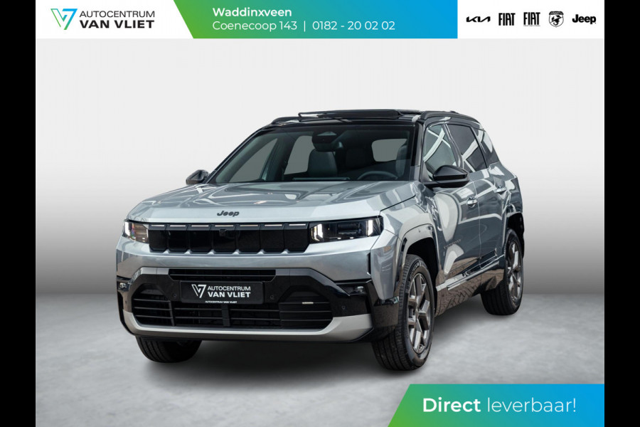 Jeep Compass 1.2 e-Hybrid First Edition | Uit voorraad leverbaar | Adapt. Cruise | Camera | Carplay | 18" | Elektr. A-Klep | Navi | Winter Pack | Schuif/Kanteldak