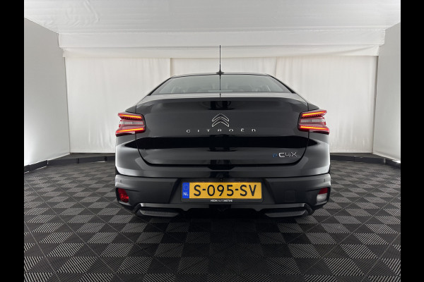 Citroën Ë-C4 X Feel Pack 50 kWh [ 3-Fase-11Kw ] {SOH-91%} (INCL-BTW) *HEATPUMP | FULL-LED | LEATHER-FABRIC | DIGI-COCKPIT | DAB | COMFORTSEATS | CAMERA | ECC | CARPLAY | LANE-ASSIST | PDC | CRUISE | 18''ALU*