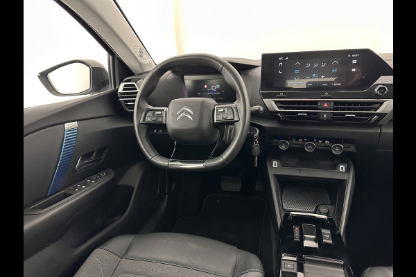 Citroën Ë-C4 X Feel Pack 50 kWh [ 3-Fase-11Kw ] {SOH-91%} (INCL-BTW) *HEATPUMP | FULL-LED | LEATHER-FABRIC | DIGI-COCKPIT | DAB | COMFORTSEATS | CAMERA | ECC | CARPLAY | LANE-ASSIST | PDC | CRUISE | 18''ALU*