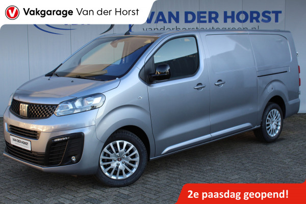 Fiat Scudo 2.0-145pk MultiJet L3H1 SX. Schuifdeur links en rechts. Airco, navigatie, telefoonvoorb., camera, metallic lak, 3-zits, cruise cntrl., lengte 3.