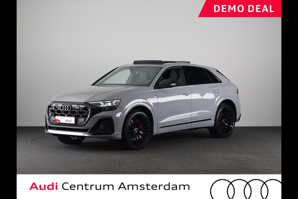Audi Q8 60 TFSI e quattro Pro Line S Competition 490 PK | Panoramadak | Vier wiel besturen | Exclusive lak | Stoel ventilatie | Verlengde garantie |
