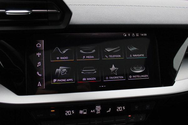 Audi A3 Sportback 45 TFSI e S edition Competition / Camera / Panoramadak / Head-up / RS Seats / B&O / Elektr. stoelen / 19'' / CarPlay / Stoelmassage+Verwarming / Dodehoek / DAB / ACC
