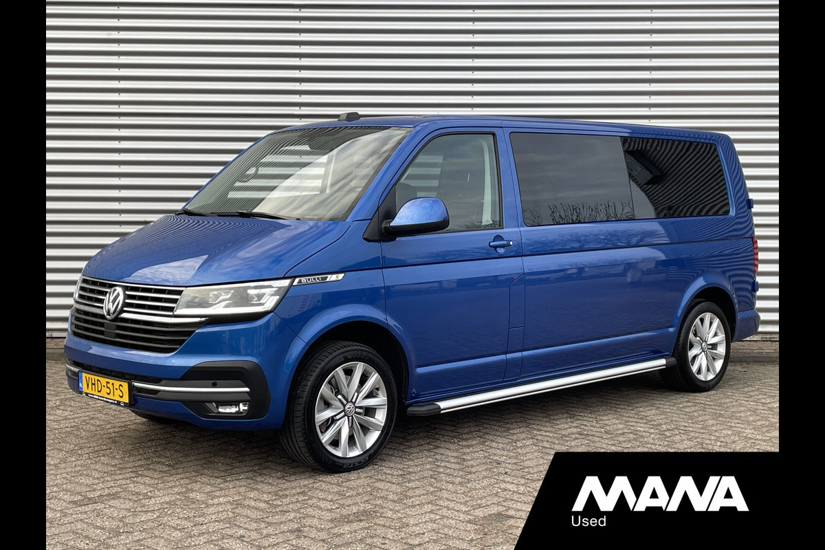 Volkswagen Transporter 2.0TDI L2H1 199PK DC BULLI Automaat Lederen bekleding Camera Cruise Airco Stoelverwarming LED